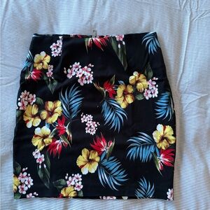 BRAND NEW Tropical Black mini Skirt